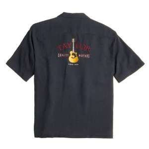  Taylor Guitars Camp Shirt, Mens Black  L Musical 