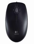 New Logitech B120 USB Wired Optical Combo Mouse Black  