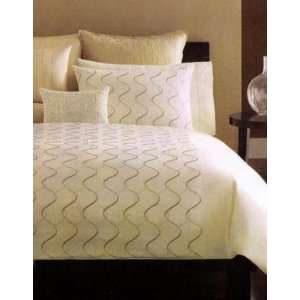 Hotel Collection Bedding, Ribbons Embroidery Ivory King 