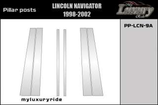 Lincoln Navigator 98 99 00 01 02 Chrome pillar post  