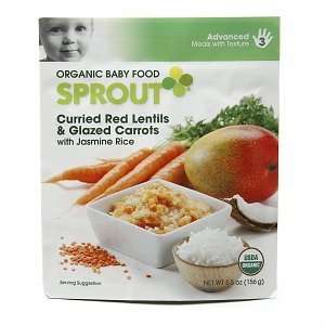 Sprout Organic Baby Food 3 Advanced Meals with Texture, Curried Red 