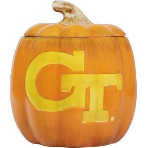  Georgia Tech Yellow Jackets Halloween Pumpkin Candy Bowl 