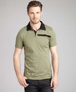 Black Hearts Brigade olive cotton blend Michaelson short sleeve polo