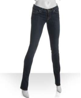 Brand dark vintage stretch straight leg jeans   