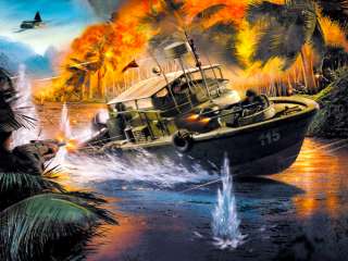   ( Patrol Boat River) MEKONG DELTA VIETNAM USN Navy Ship print  
