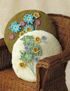 Crochet Flowers Patterns flowers Hats Scarf Pillows New  