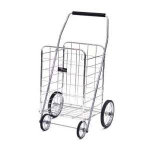  Cart   Easy Wheel Jumbo Shopping Laundry Cart   Chrome 