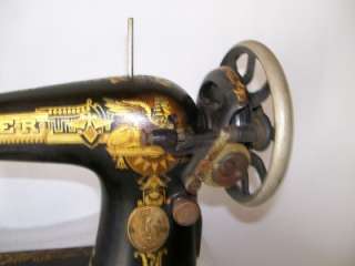 Singer Treadle Sewing Machine Model 127 Fancy Scroll Sphinx Egyptian 