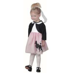    Childs Toddler Girls 50s Poodle Skirt Costume (1 2T) Toys & Games