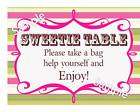 Wedding Candy Buffet Sweet Bar Table Personalis​ed Sign