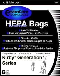 24 HEPA White bags for Kirby Vacuums, Sentria+ 2 Belts  
