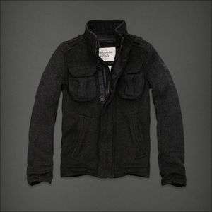   Hollister Dix Range Wool Military Jacket Coat Outerwear Mens M  