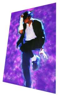 Michael Jackson painting on canvas signed by artist XL  
