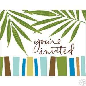   Party Invitations Luau Invitations Palm Leaves Invitations  