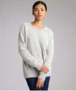Theory heather grey angora blend mohair sweater style# 320065101