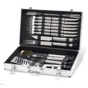  Barbecue Deluxe 24Pc Stainless Steel Set Sports 