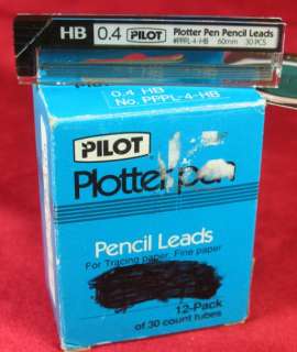 PPPL 4 HB Pilot 0.4 Plotter pen refill pencil LEAD (12)  