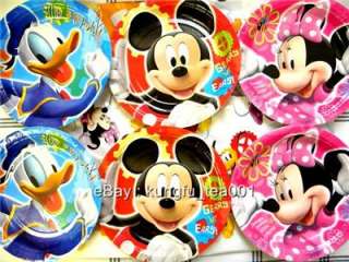 6pcs Mickey Minnie Mouse Donlad Birthday Party Plates  