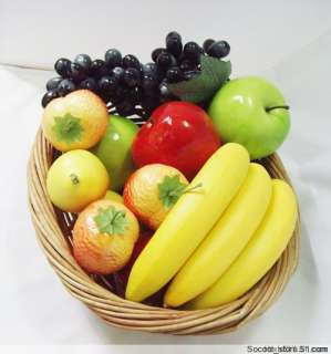 NEW Decorative Plastic Artificial Fruit Fruit Basket 1  