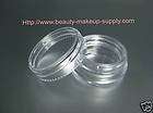 50 COSMETIC 3 GRAM CLEAR SAMPLE JARS CONTAINERS #5038