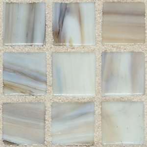  Classic Glass Tiles 5/8 x 5/8 Mosaic Soothing Mist Frosted 