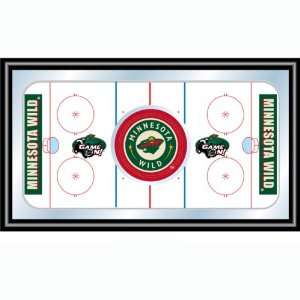  NHL Minnesota Wild Framed Hockey Rink Mirror: Sports 