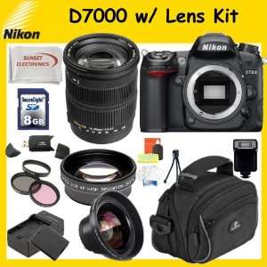  Nikon D7000 SLR Digital Camera Kit with Sigma 18 200mm f/3 