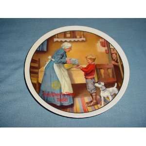  Norman Rockwell 1986 Mothers Day Pantry Raid Plate 