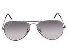 ray ban rb3025 aviator large metal silver 100 % authentic