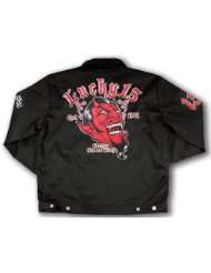 Red Devil Hot Rod Car Quilt Lined Chino Jacket, Grease Gas Glory 