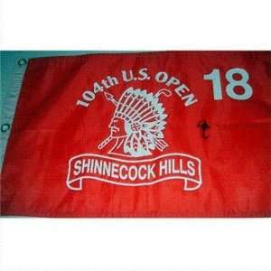   2004 U.S. Open (Shinnecock Red) Golf Pin Flag   Autographed Pin Flags