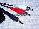 New Sirius Satellite Radio 6 ft 3.5 mm To RCA Aux Stereo Audio Cable