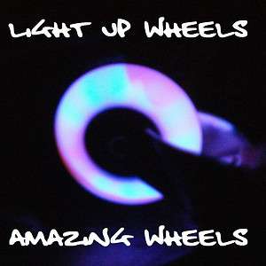 Ripstick Wheels x2 80mm LED Light Emitting PU ABEC 11  