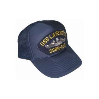  Navy Ships Trucker Hat   USS Lafayette SSBN 616 Clothing
