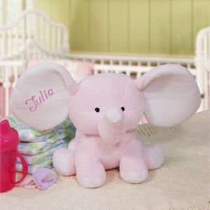  Embroidered Pink Plush Elephant Toys & Games