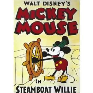  Mickey Mouse   Disney Movie Poster (Steamboat Willie 