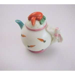  Mini Tea Pot   Fran Welch Design   Bunny and Carrots 