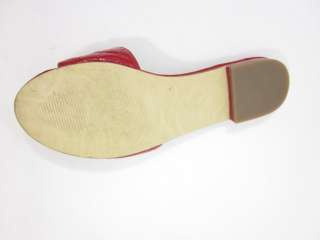 STEVE MADDEN Red Patent Leather Slides Sandals Sz 7  
