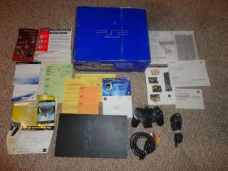 Sony Playstation 2 PS2 System Console Complete w/ Box Manual Very Good 