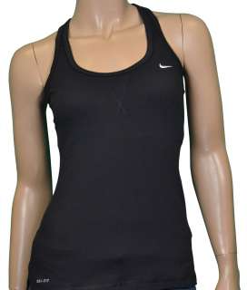 Nike Womens Airborn Sports Bra Tank Top Long Black XL  