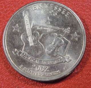 2002 P Philadelphia Mint Tennessee State Quarter  