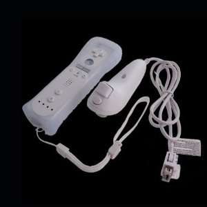  White Remote and Nunchuck Controller Set For Nintendo Wii 