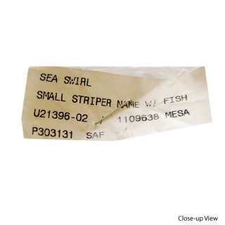 SEASWIRL 1109638 STRIPER WITH MARLIN FISH BOAT DECAL SINGLE  