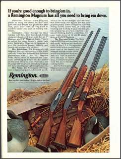 1976 REMINGTON SHOTGUN AD 1100~870~3200 Over & Under  