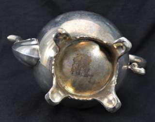VTG FB Rogers Trademark 1883 Silver Plate Footed Teapot  