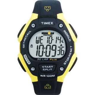 Timex Mens Watch Grey/Yellow/Blue Indiglo Ironman 30 Lap Counter WR 
