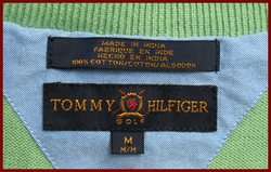 TOMMY HILFIGER SOFT MINT GREEN COTTON CABLE VEST MEDIUM  