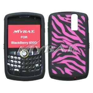 Blackberry 8350I Laser Zebra Skin (Hot Pink/Black) Skin Case
