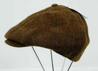 Polo Ralph Lauren Driving Hat Shetland Wool Tweed Cotton Lined Pony S 