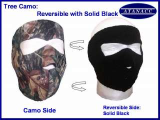 Tree Camo Neoprene Full Face Mask  Hunting,Ski,Cycling  